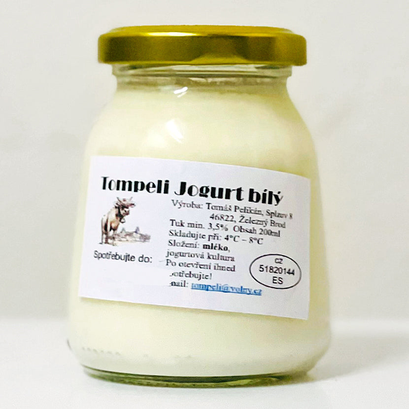 Farma Tompeli Jogurt bílý (200 ml)