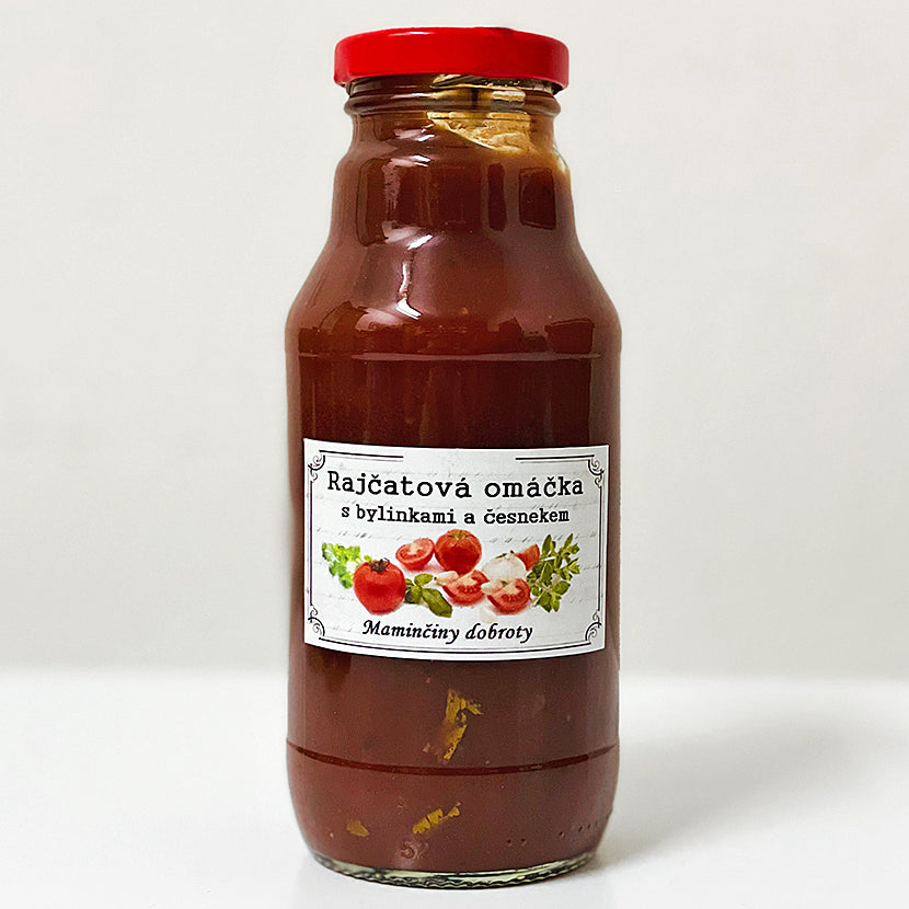 Omáčka rajčatová s bylinkami a česnekem (300 ml)