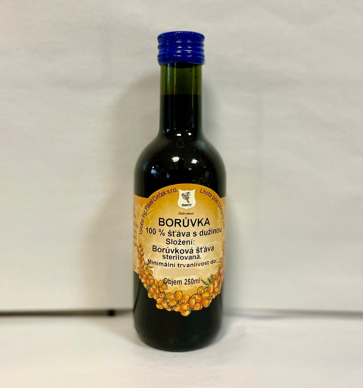Rakytník Borůvka 100% šťáva (250 ml)