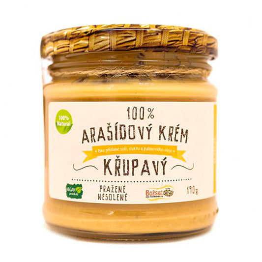 100% Arašídový krém - křupavý (190 g)