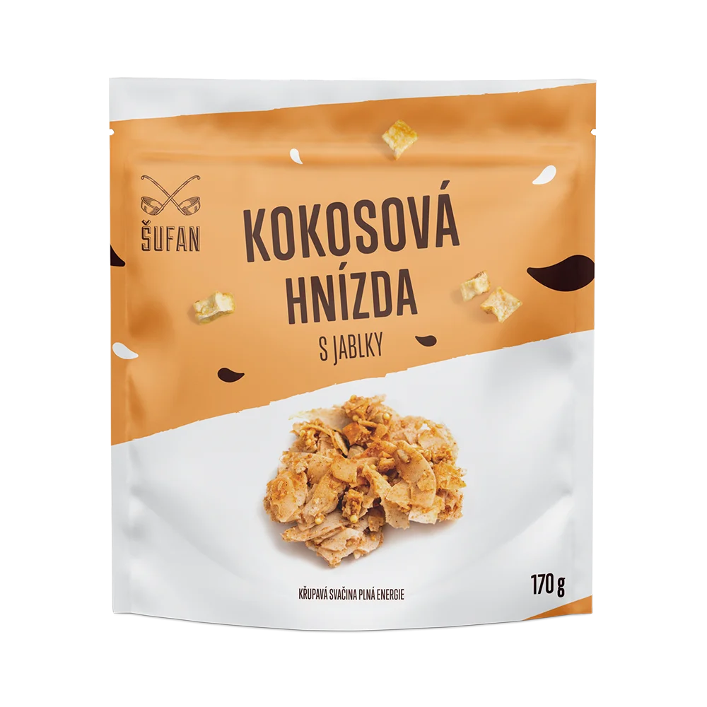Šufan Kokosová hnízda s jablky (170 g)