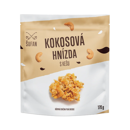 Šufan Kokosová hnízda s kešu (170 g)