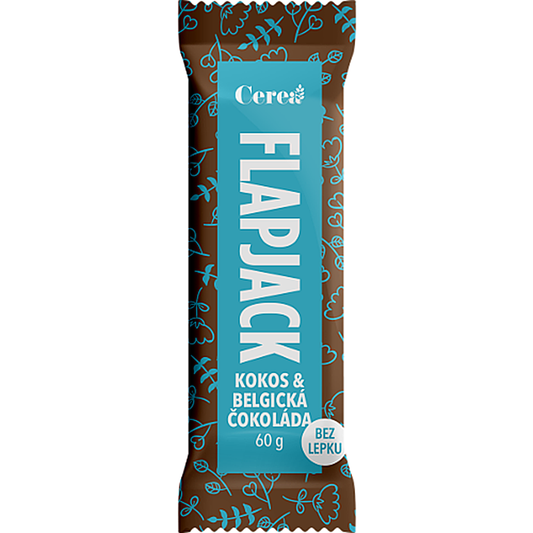 Flapjack kokos & belgická čokoláda (60 g)