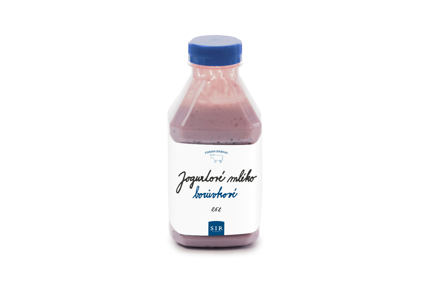 Farma Babina Jogurtové mléko - borůvka (500 ml)