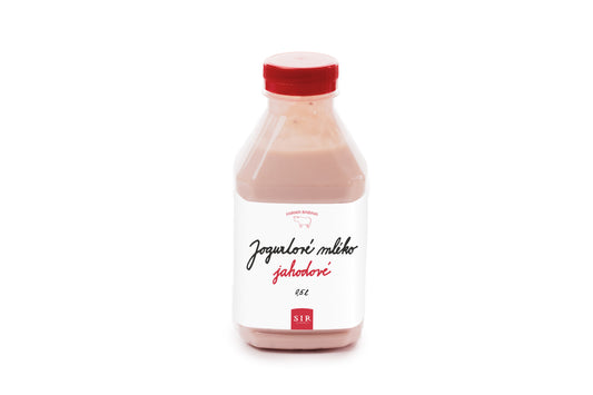 Farma Babina Jogurtové mléko - jahoda (500 ml)