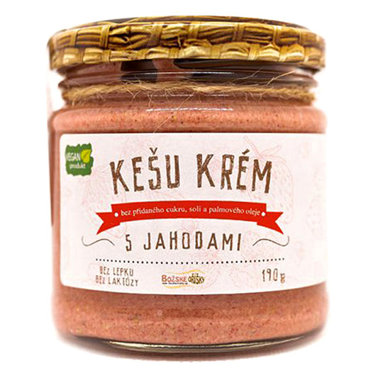 Kešu krém s jahodami (190 g)