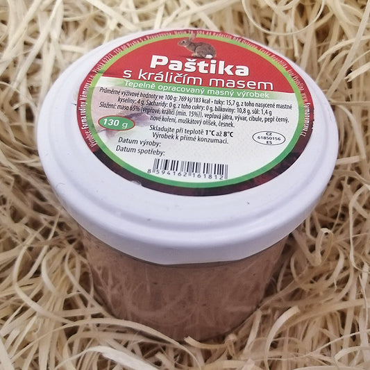 Farma rodiny Němcovy Paštika s králičím masem (130 g)