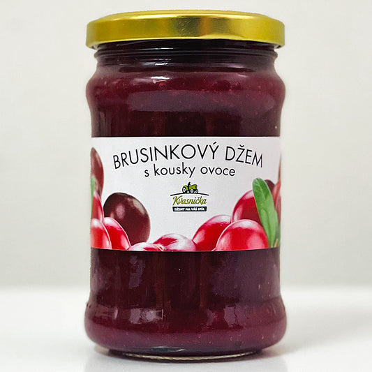 Kvasnička brusinkový džem s kousky ovoce (275 g)