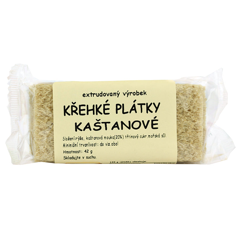 Křehké plátky kaštanové (42 g)