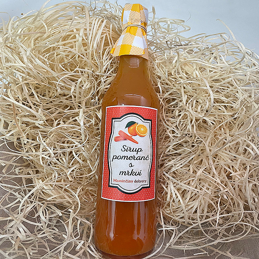 Maminčiny dobroty sirup pomeranč s mrkví (500 ml)