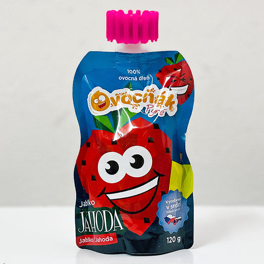 Ovocňák pyré jablko + jahoda (120 g)